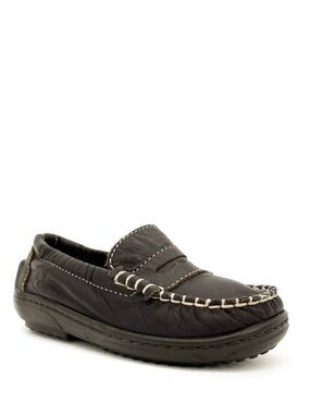 Naturino Penny Loafers Boy’s Shoes Size 24 = 7.5 Brown Leather Slip-on